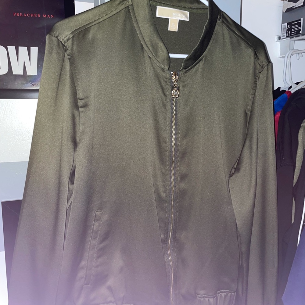 Olive Michael Kors bomber jacket